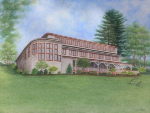 Artist's rendition of the expanded Nature Center, courtesy of Carolyn Hanlon